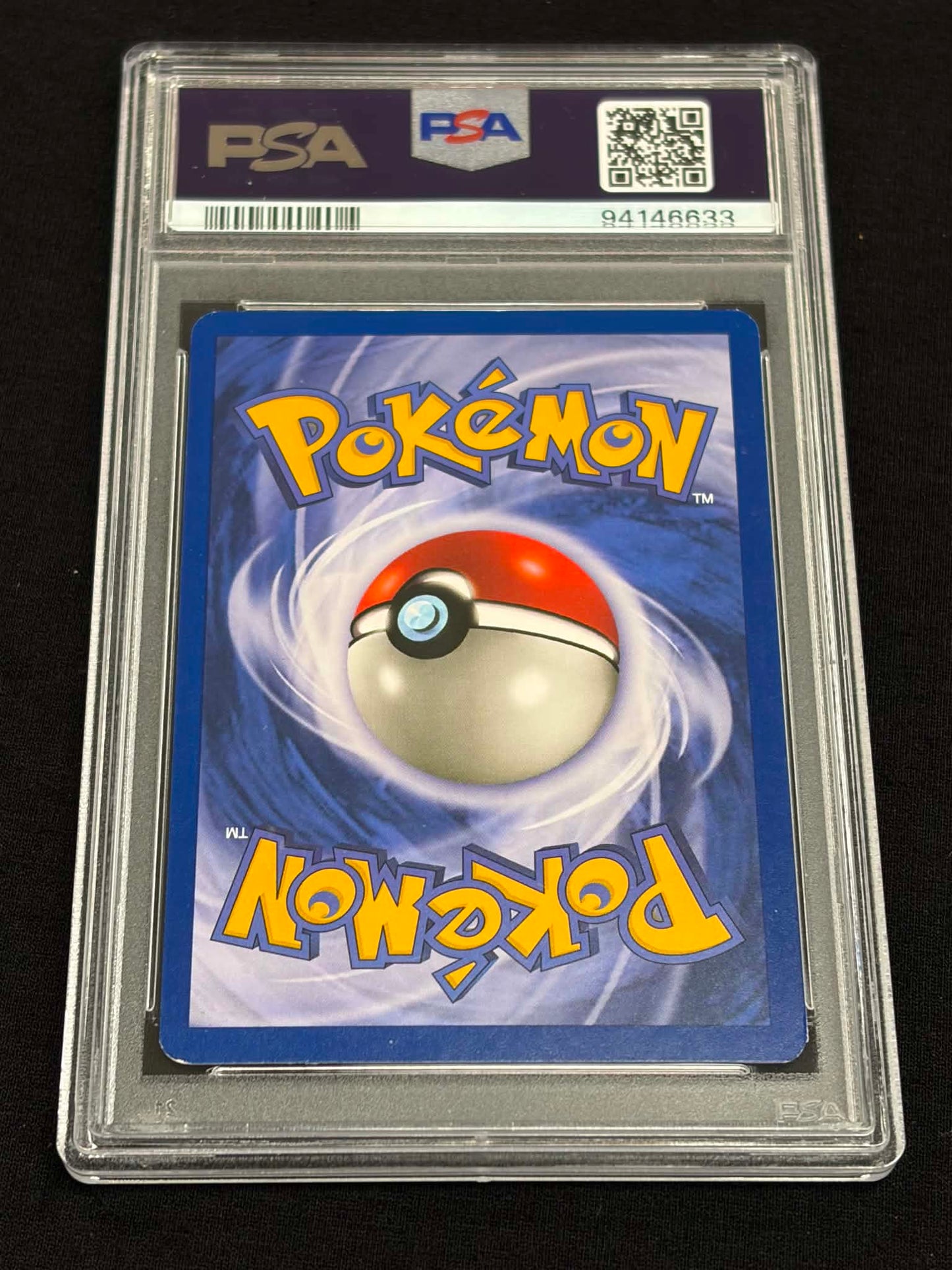 2000 Pokémon Black Star Promo Mewtwo #12 PSA 7 NM — Back (PSA Slab)