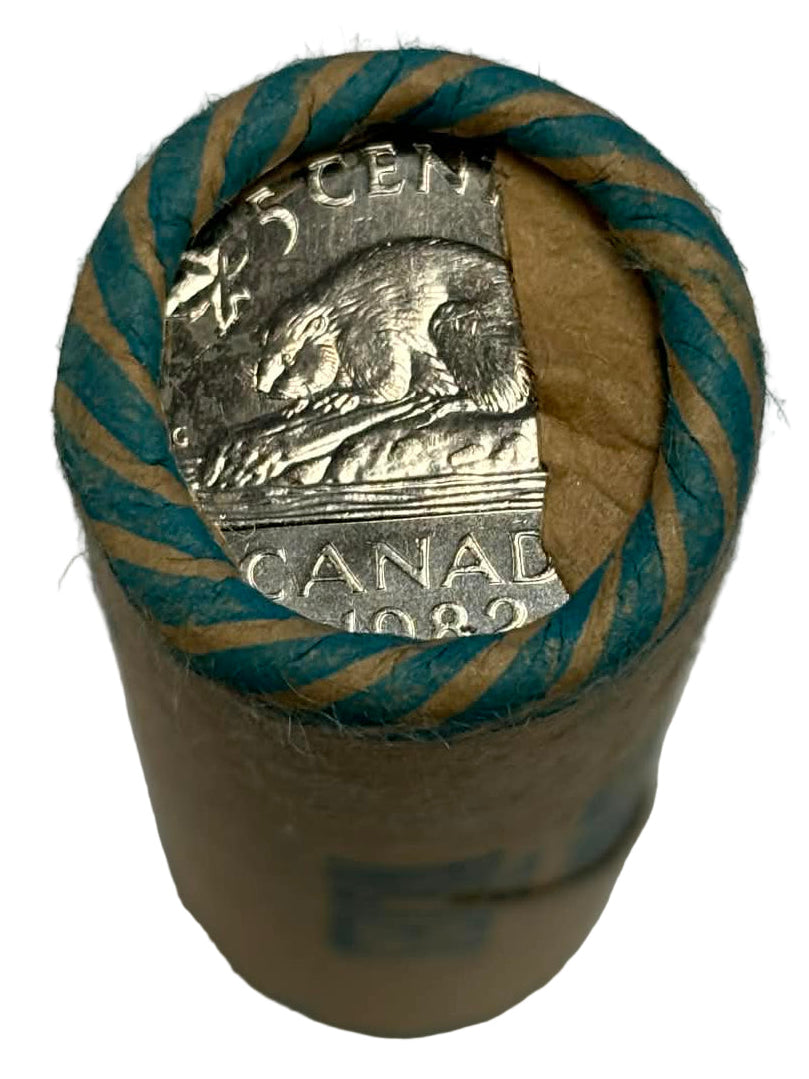 1982 Canada 5-cent Original Roll of 40pcs