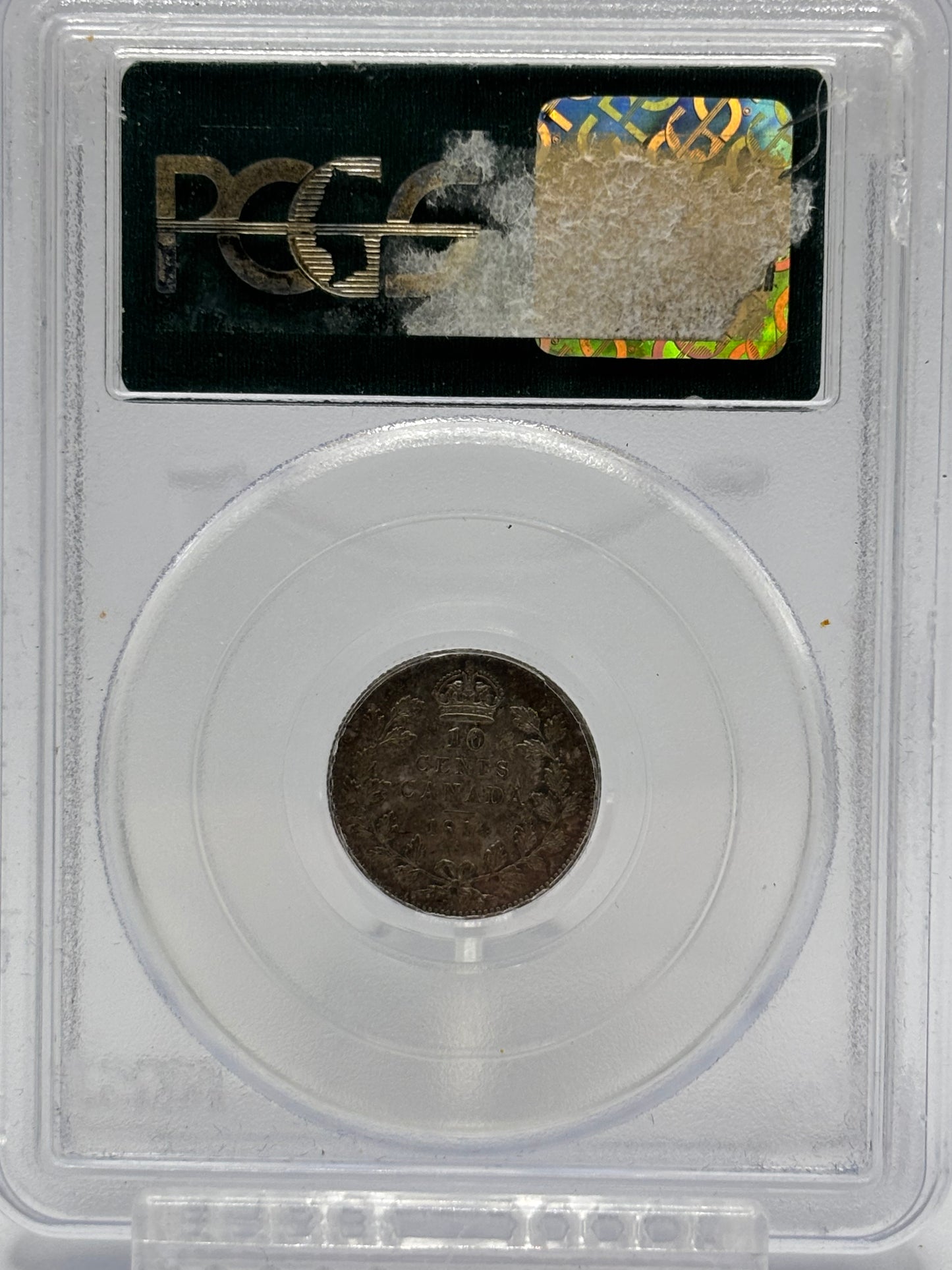 1914 Canada 10 Cents PCGS Graded MS65
