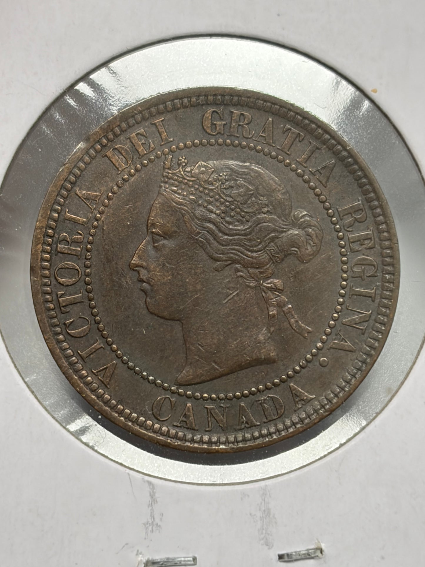 1876H Canada large $0.01. EF-40