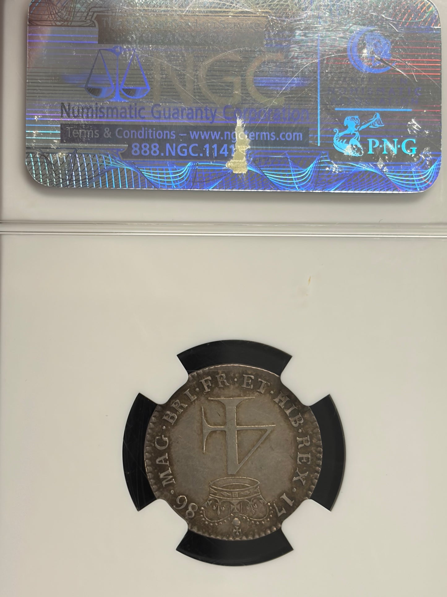 1786 4 coin British Maundy Set NGC Graded AU58-MS62