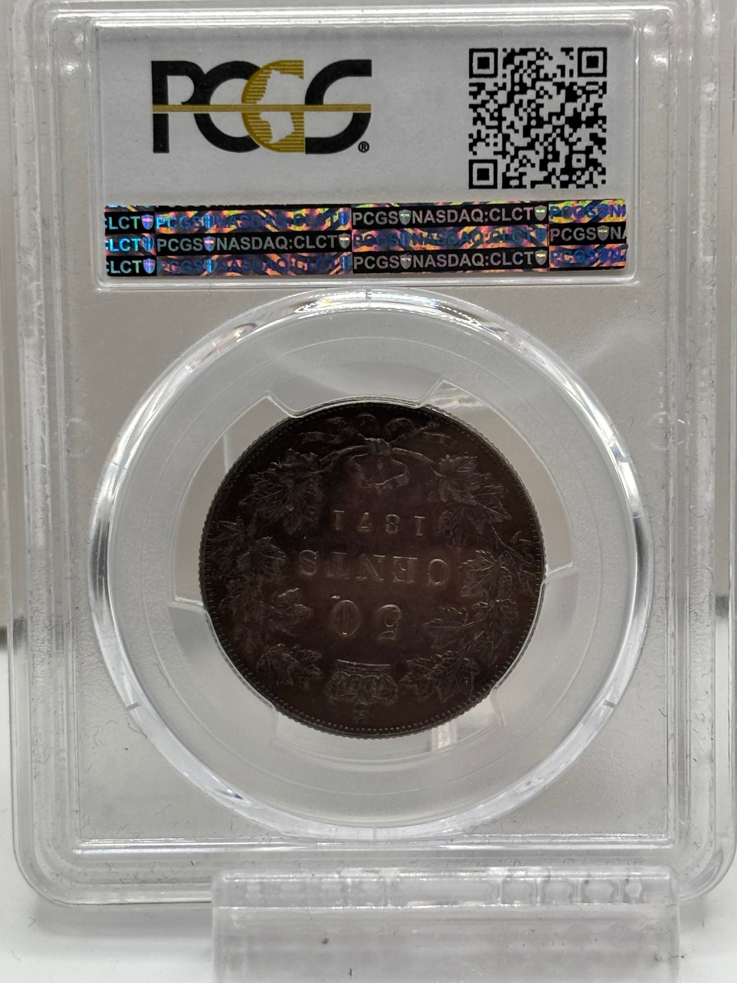 1871 Canada 50 Cents PCGS Graded XF45