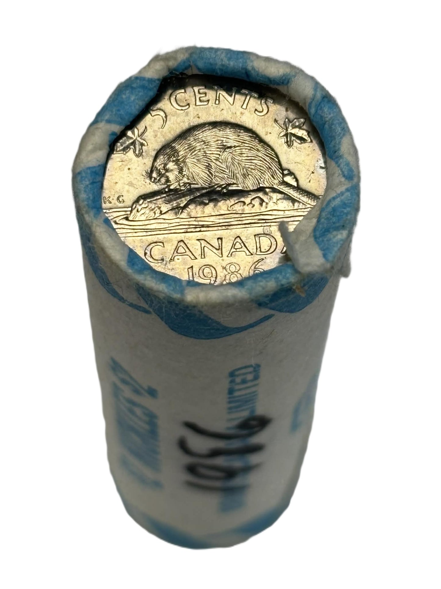 1986 Canada 5-cent Original Roll of 40pcs
