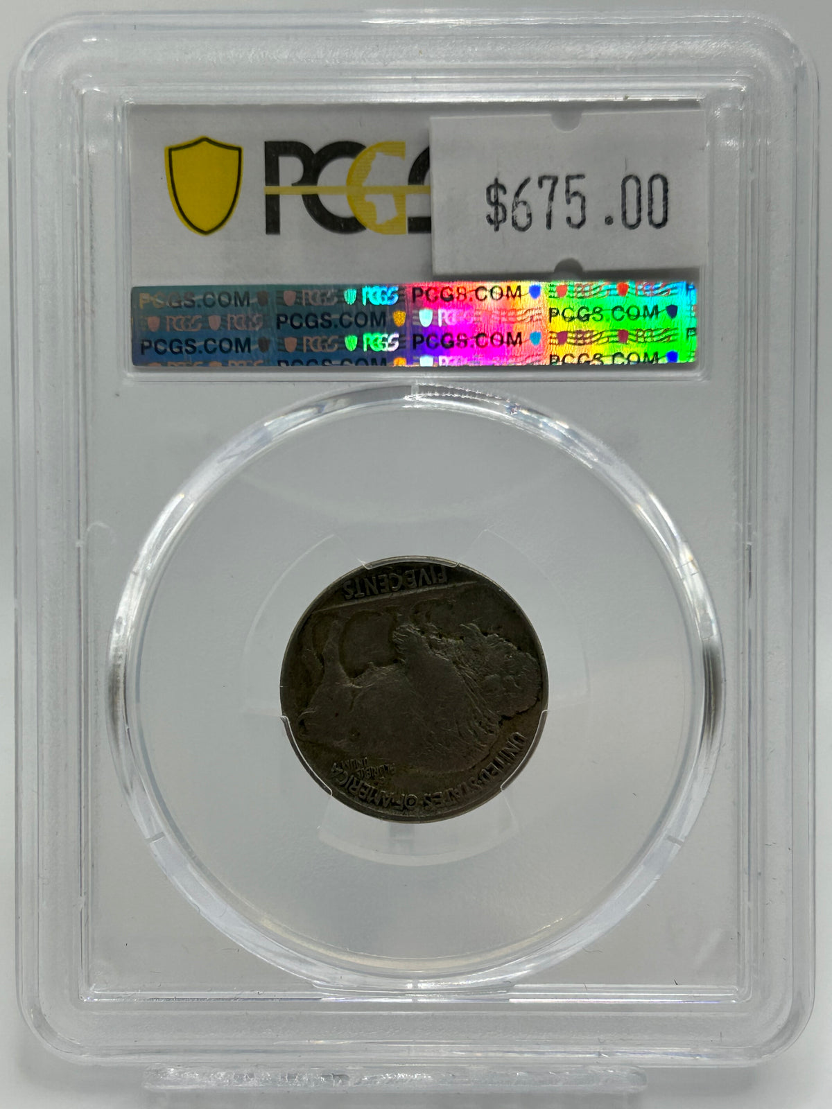 1913-S USA 5 Cents PCGS XF 40 Type 2 Buffalo Nickel — Reverse