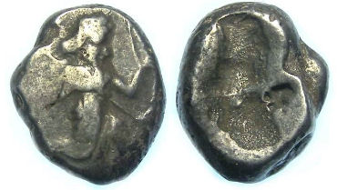 Royal Persian Coinage. ca. 450 to 330 BC. Silver Siglos.