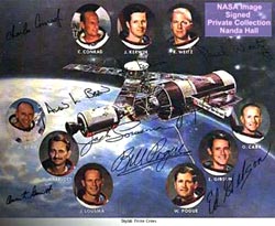 Signed photo of Skylab crews