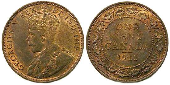 Canada 1911 cent