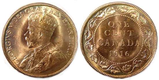 Canada 1916 cent