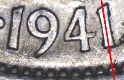 canada half dollar 1941 narrow