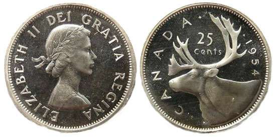 1950 canada 25 cent