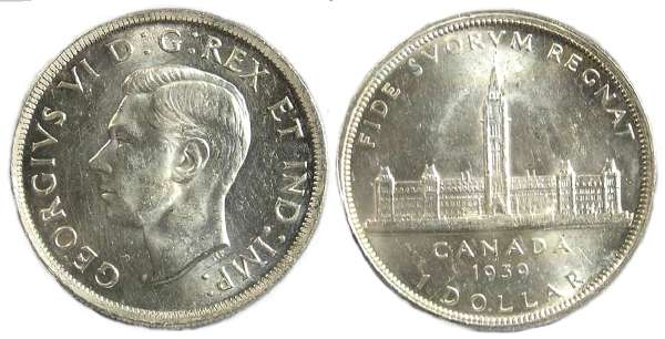Canada 1964 PL Silver Dollar First Strike Grade Condition { 80 /% Silver.}