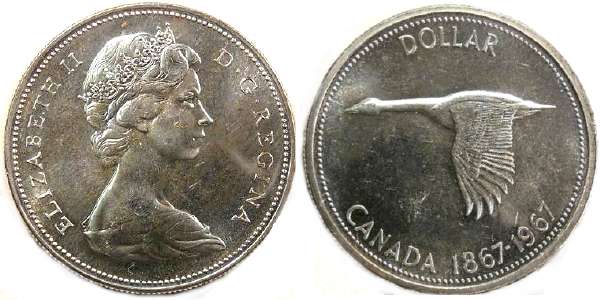 double date 1952-2002 in MS CANADA 1$ Dollar 2002
