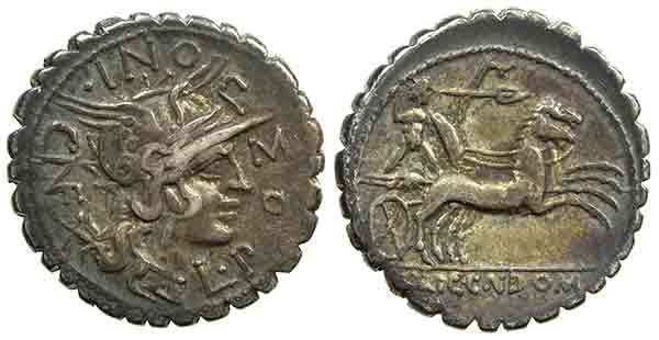 serrated narbo denarius