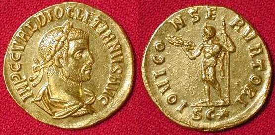 Fake diocletian aureus sold by imperatorial on ebay
