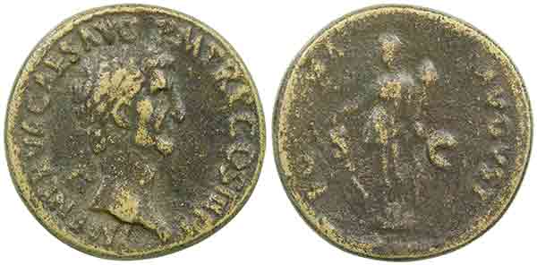 sand cast fake nerva sestertius