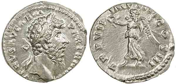 lucius verus denarius with luster