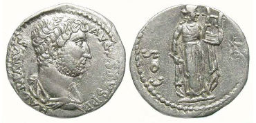 Hadrian, AD 117 to 137, Silver Cistophorus.