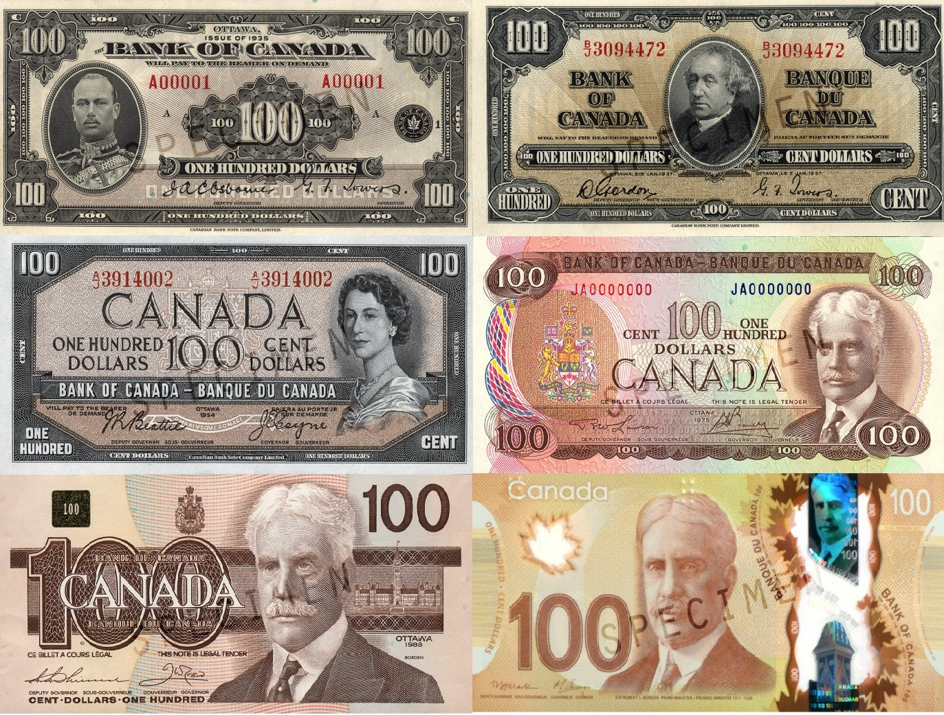 $100 Notes 1935 - Date
