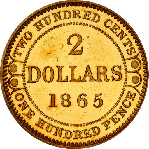 Newfoundland $2 Gold Coins 1865-1888