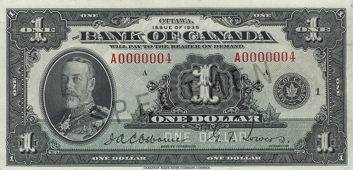 $1 Notes 1935