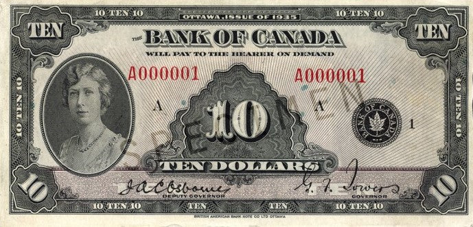 $10 Notes 1935