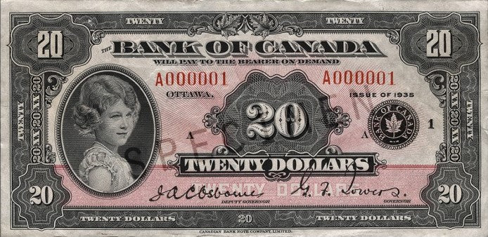 $20 Notes 1935