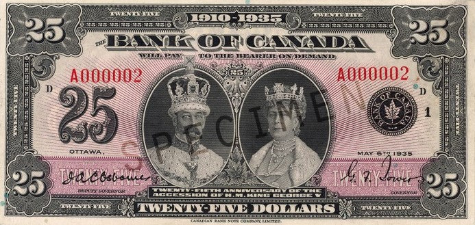 $25 Notes 1935