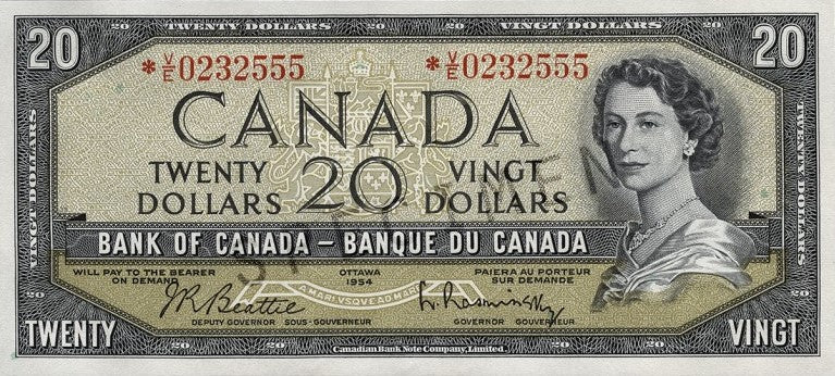 $20 Notes 1954