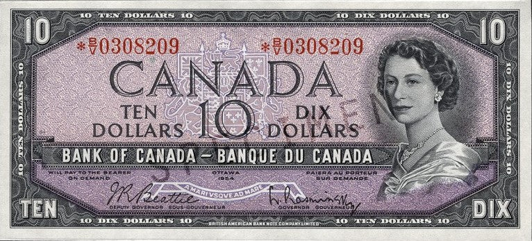 $10 Notes 1954