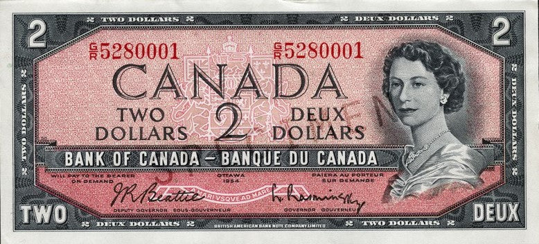 $2 Notes 1954
