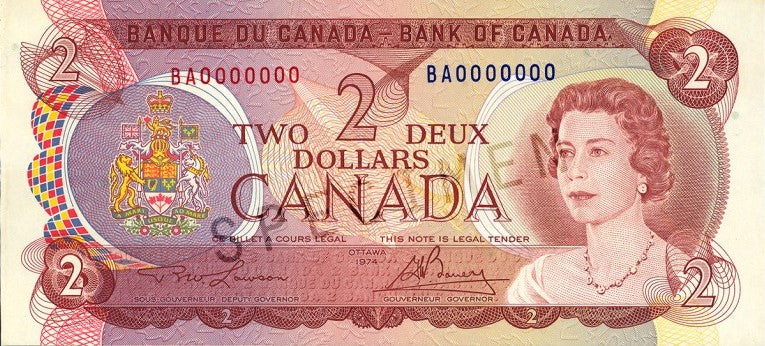 $2 Notes 1974
