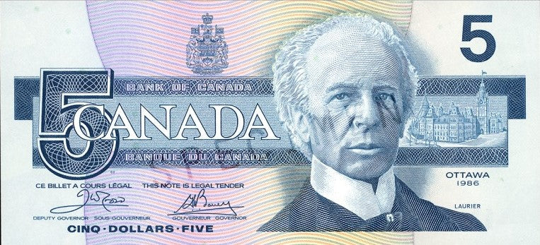 $5 NOTES 1986