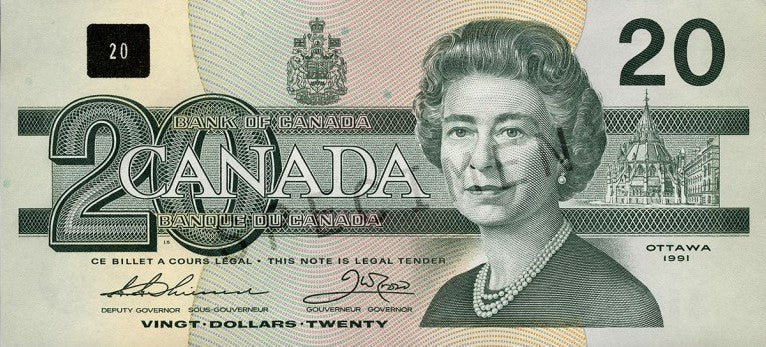 $20 Notes 1991