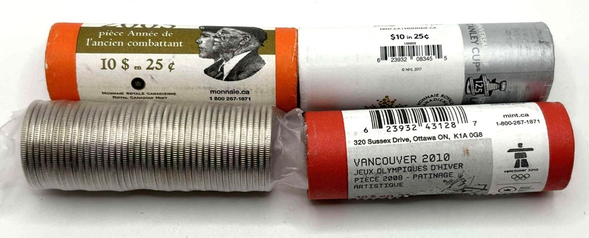 Canada 25-Cent Rolls