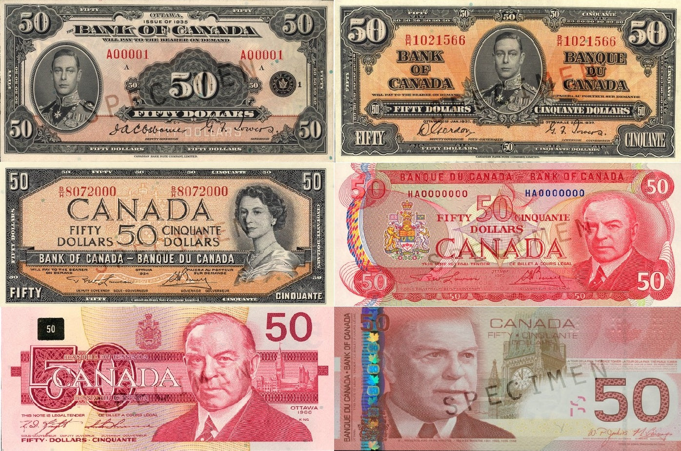 $50 Notes 1935 - Date