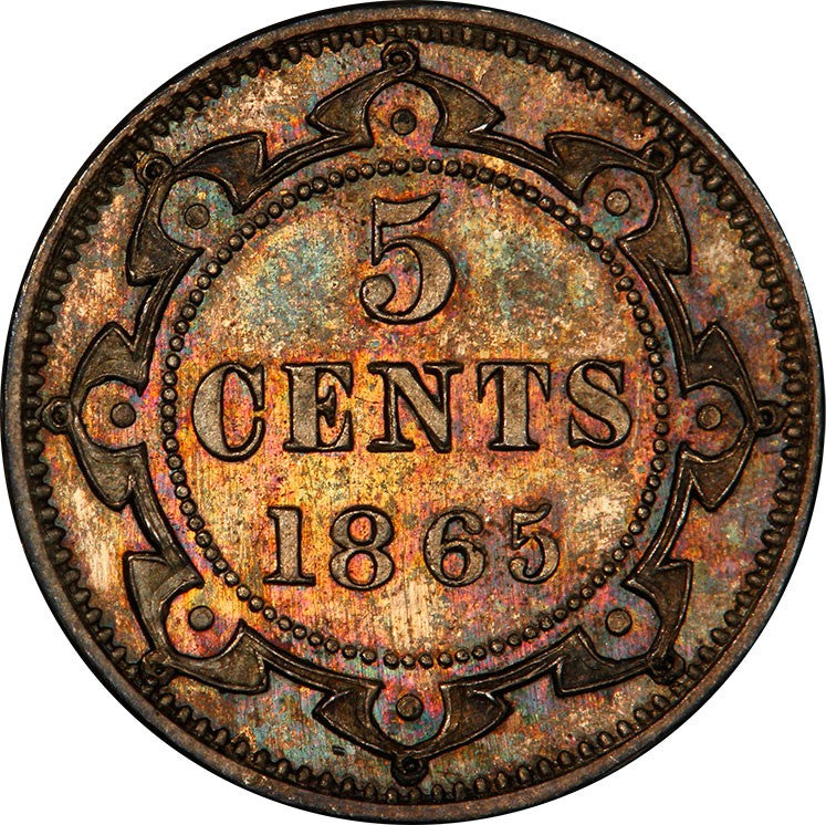 Newfoundland 5 cents 1865-1947
