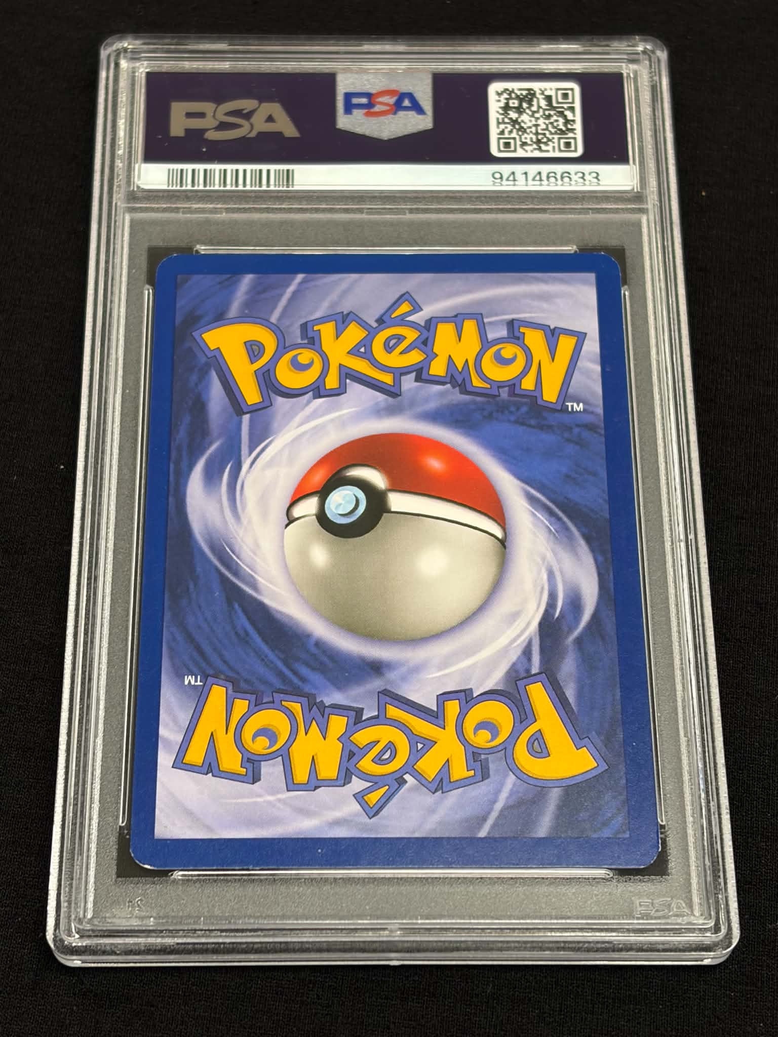 2000 Pokémon Black Star Promo Mewtwo #12 PSA 7 NM — Back (PSA Slab)