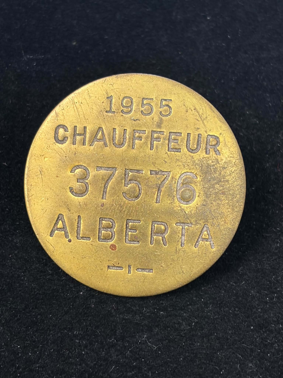 1955 Alberta Chauffeur Badge No. 37576 – 35.2 mm