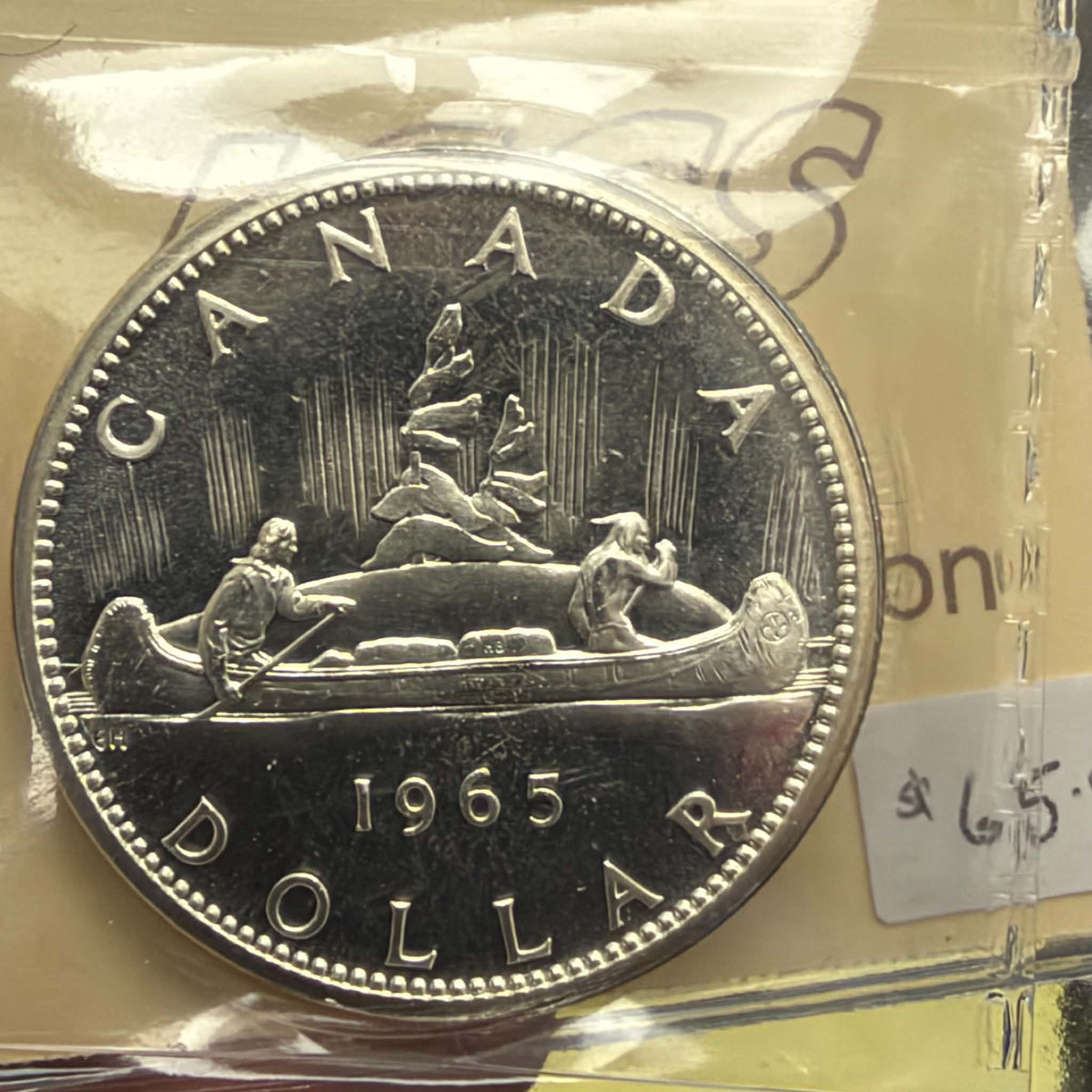 1965 Canada Silver Dollar – ICCS PL65, SB P5