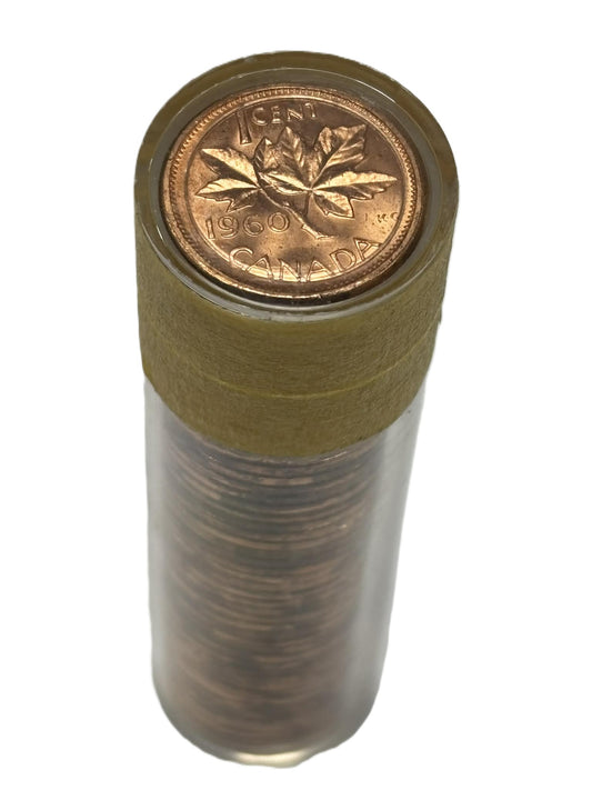 1960 Canada 1-cent Roll of 50pcs