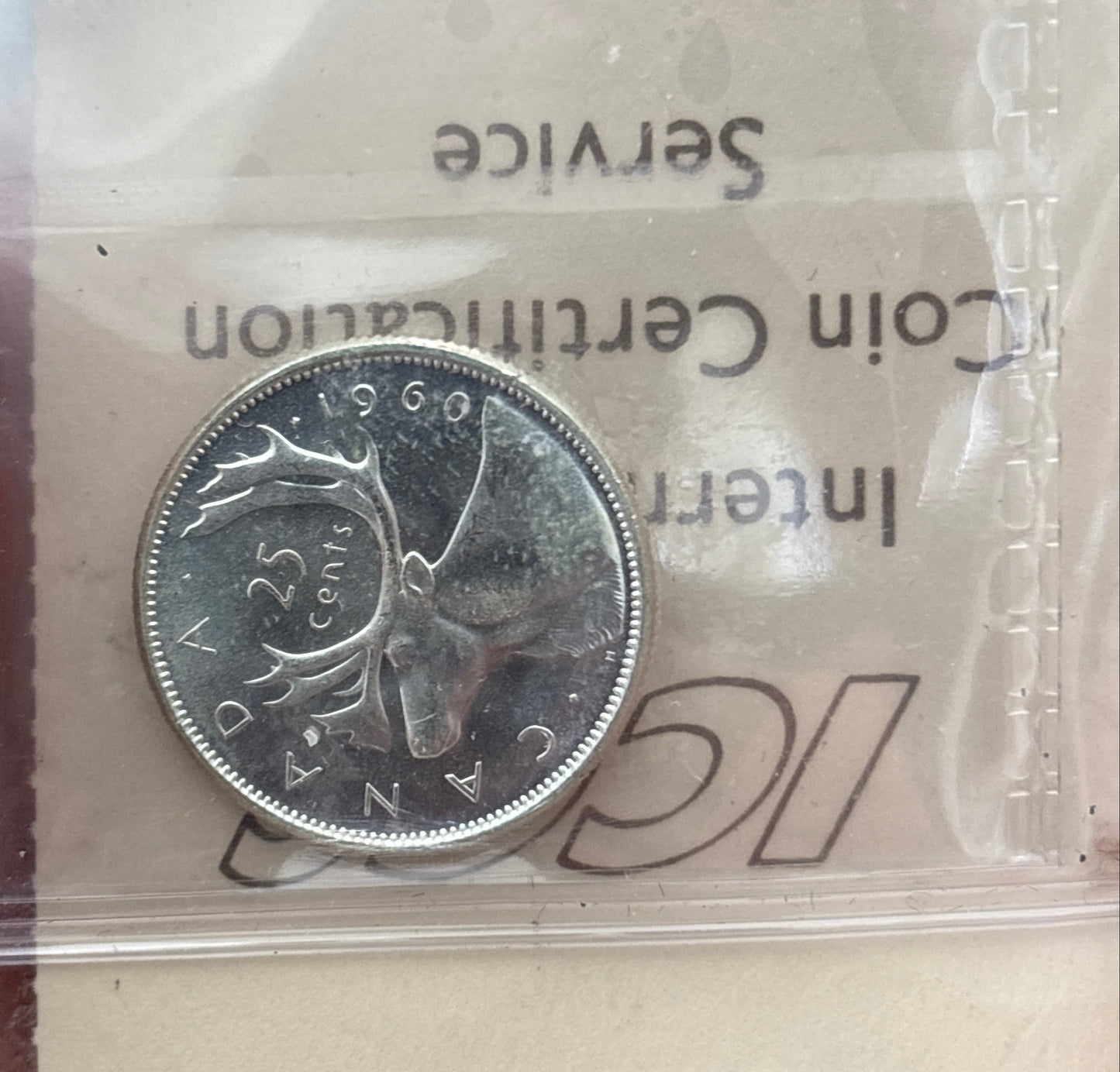 1960 Canada 25 Cent. ICCS graded MS-64