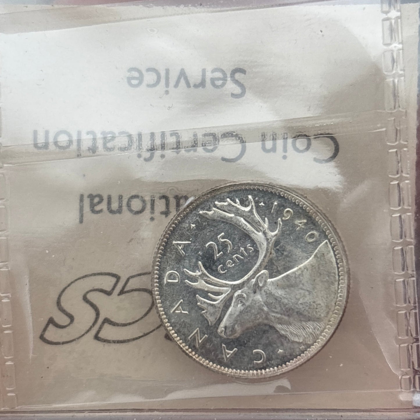 1940 Canada 25 Cent. ICCS graded MS-64