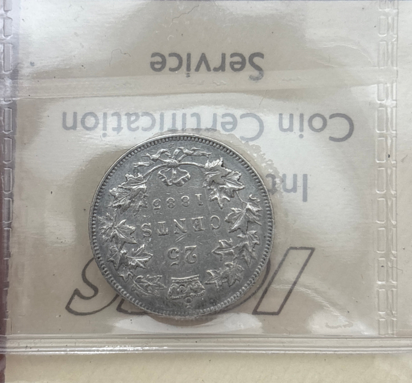1883H Canada 25 Cent. ICCS graded VF-30