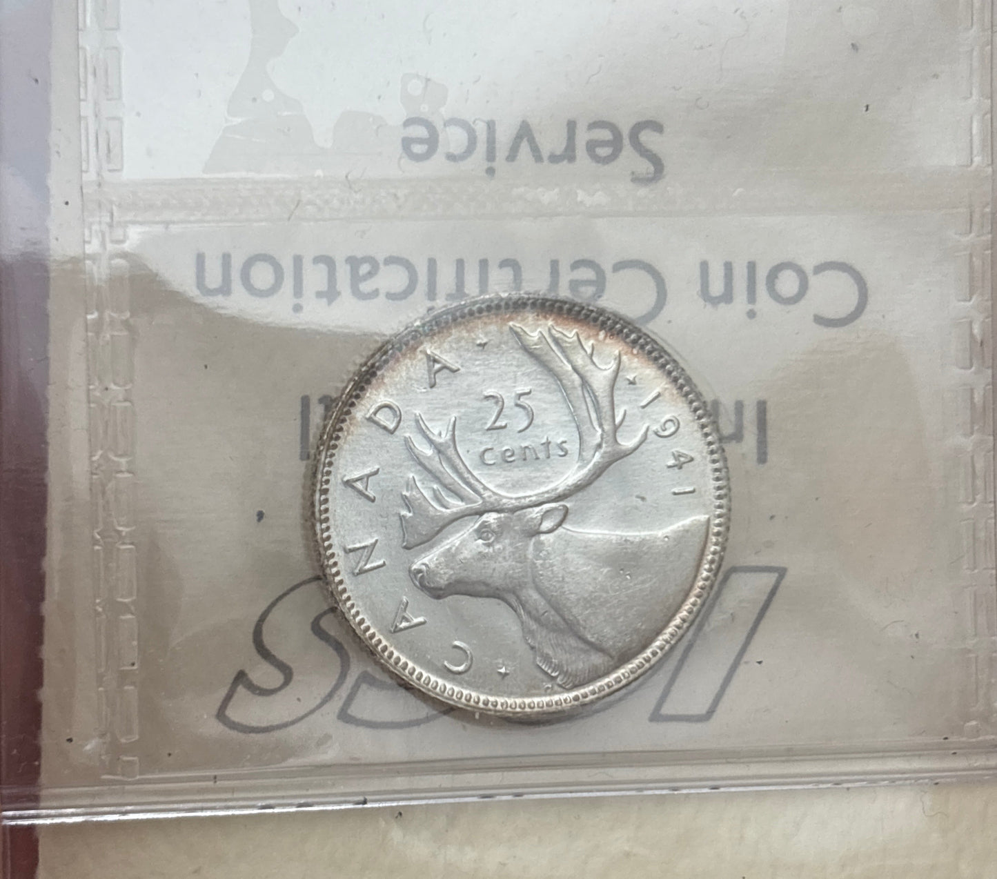 1941 Canada 25 Cent. ICCS graded MS-64