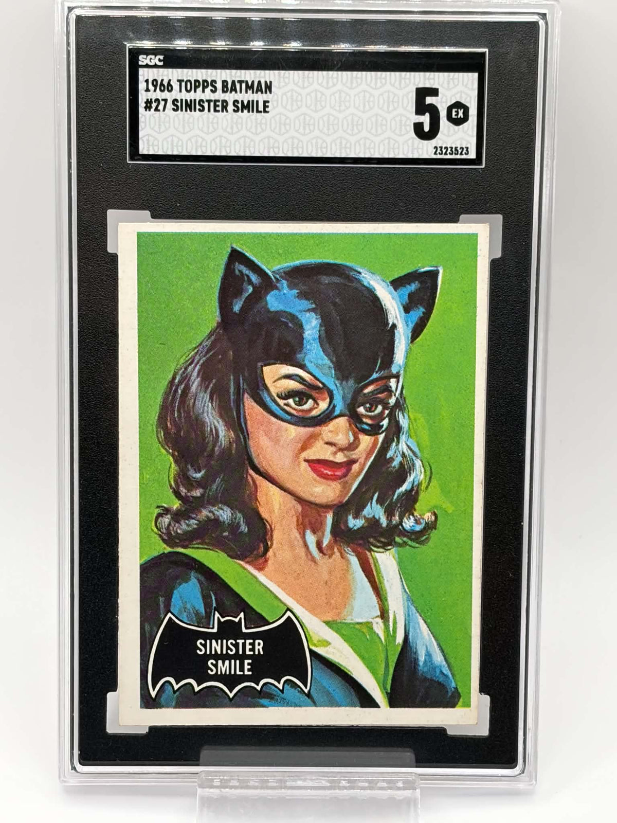 1966 Topps Batman #27 Sinister Smile featuring Catwoman, Canadian printing, SGC 5 EX certification 2323523