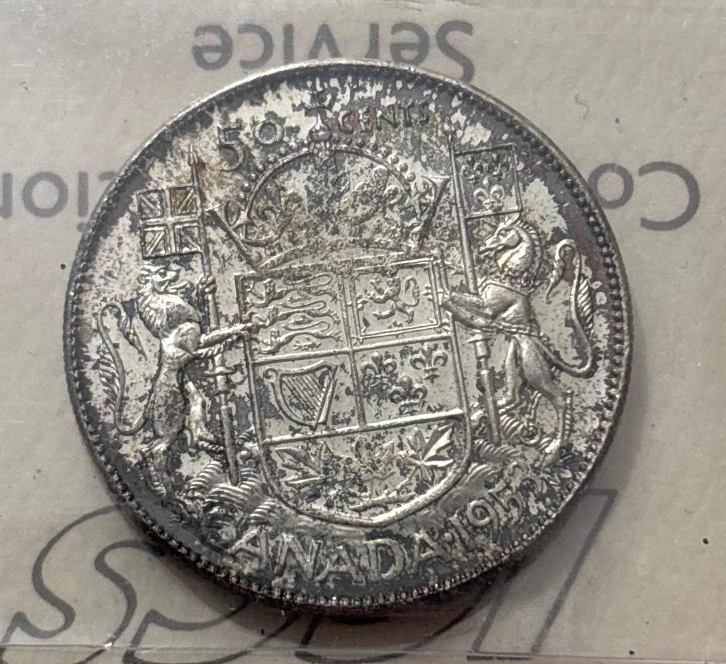 1953 SD Canada 50 Cent. ICCS graded MS-64