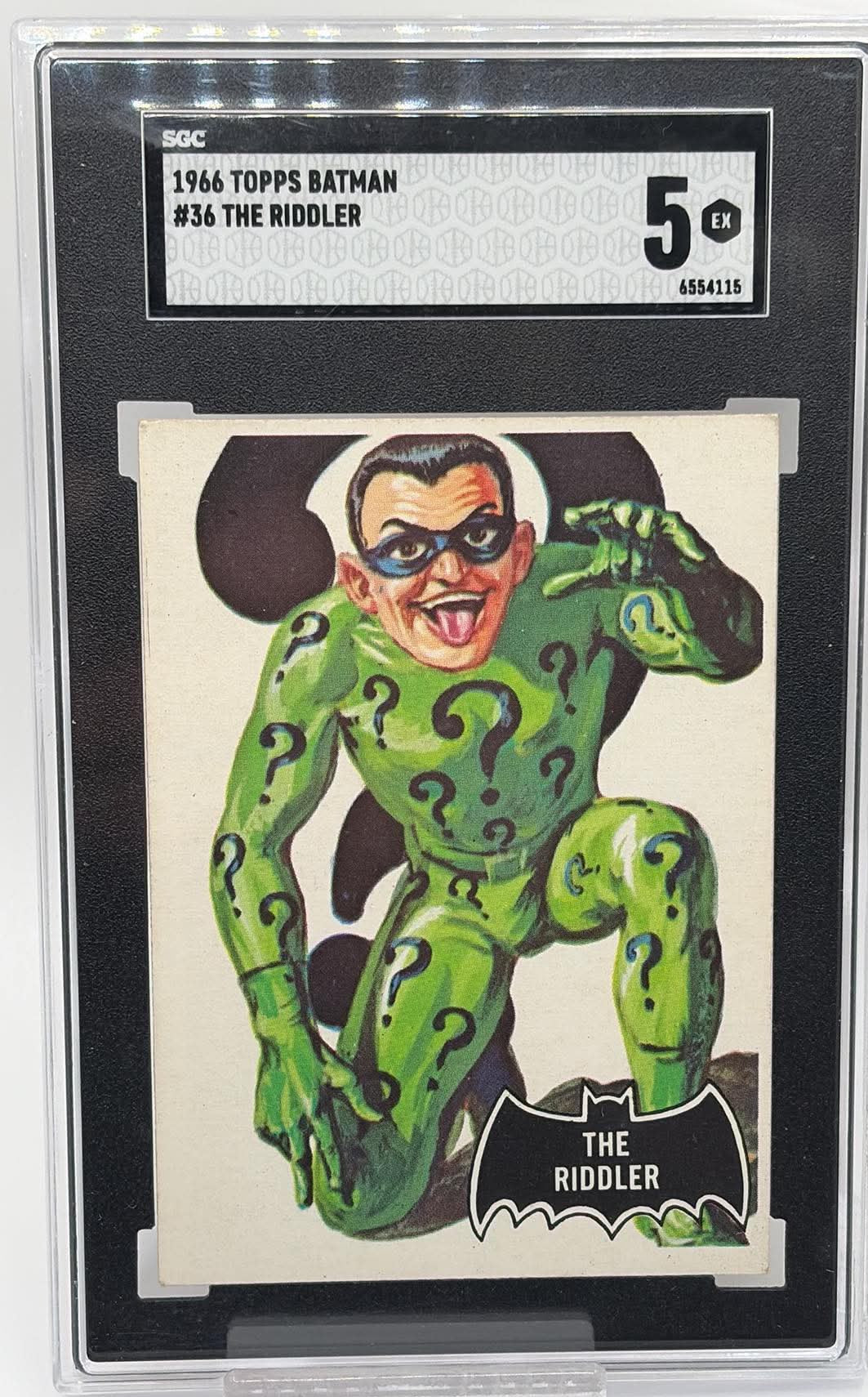 1966 Topps Batman #36 The Riddler Canadian printing front, SGC 5 EX certification 6554115