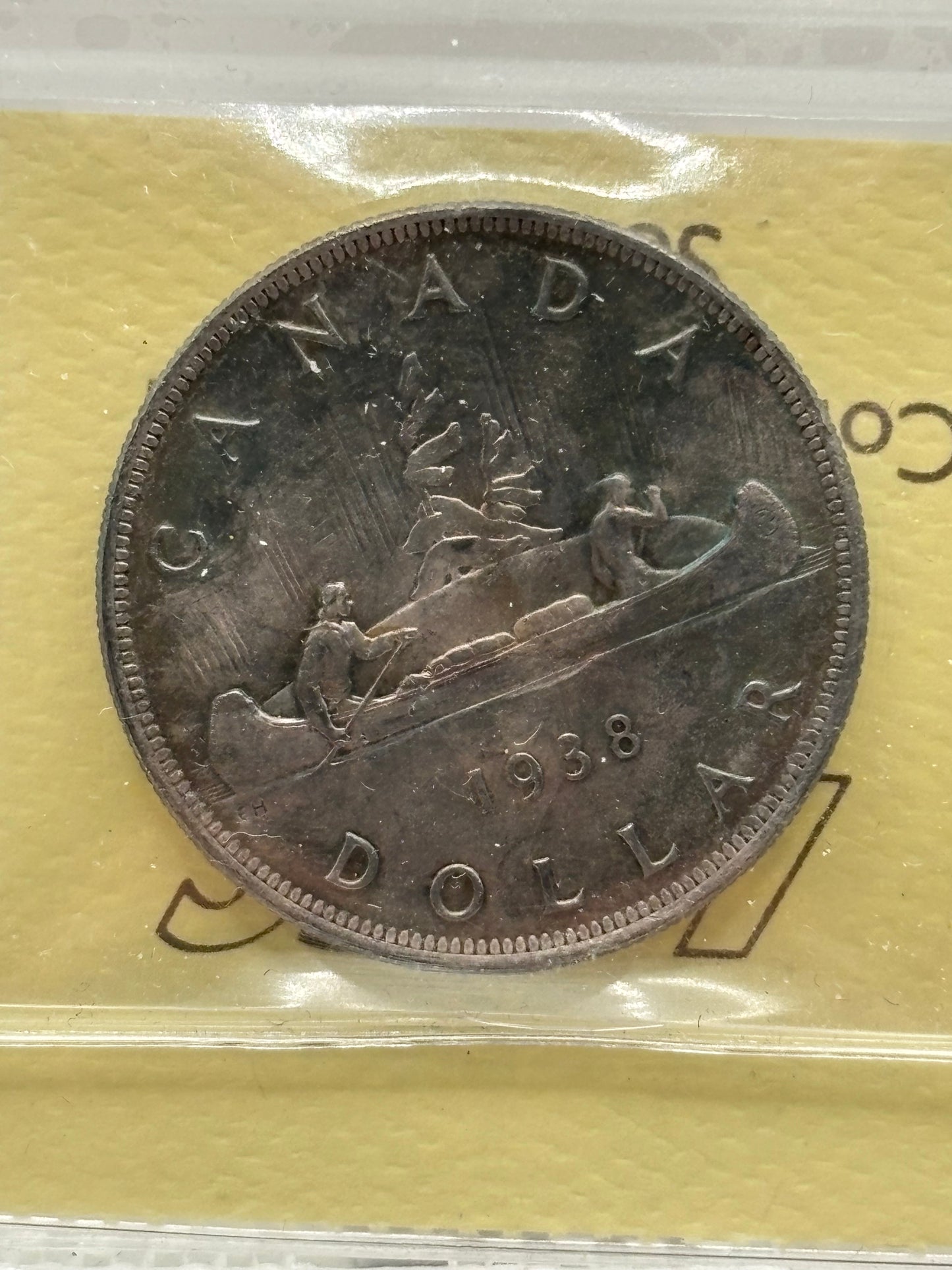 1938 Canada $1. ICCS graded MS-64