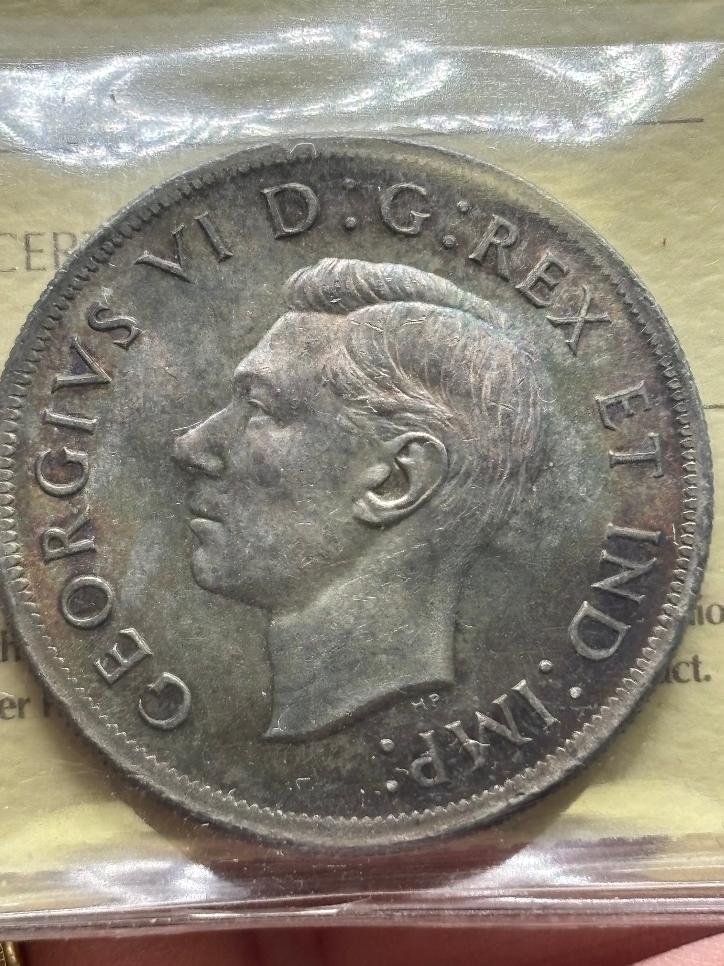 1938 Canada $1. ICCS graded MS-64
