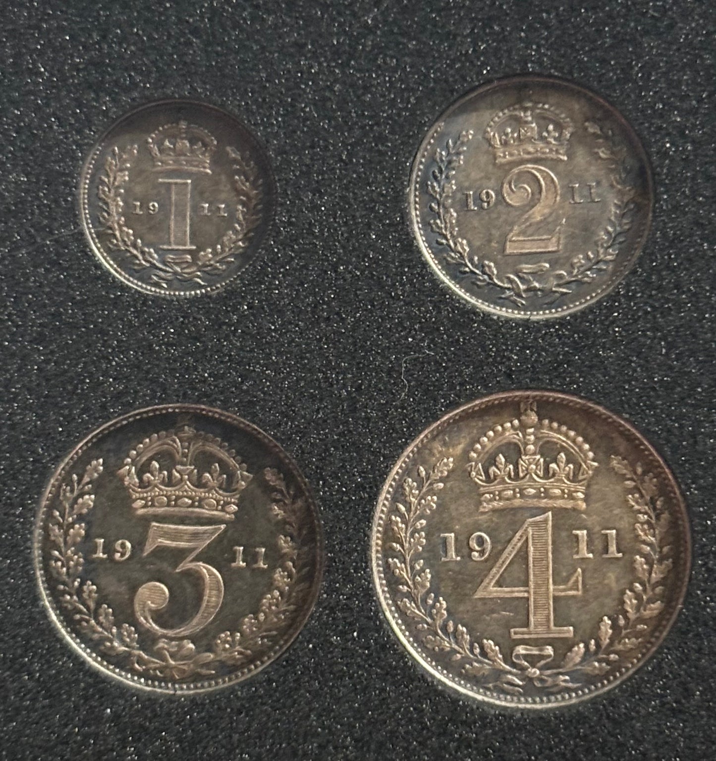 1911 4 coin British Maundy Set